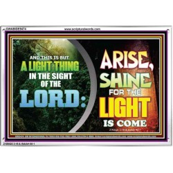 A LIGHT THING IN THE SIGHT OF THE LORD   Art & Wall Dcor   (GWABIDE9474)   "24X16"