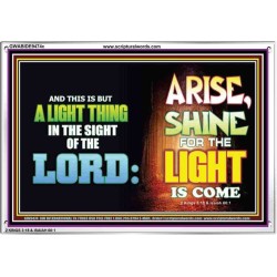 A LIGHT THING   Christian Paintings Frame   (GWABIDE9474c)   