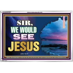 SIR WE WOULD SEE JESUS   Contemporary Christian Paintings Acrylic Glass frame   (GWABIDE9507)   