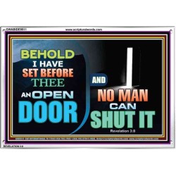 AN OPEN DOOR NO MAN CAN SHUT   Acrylic Frame Picture   (GWABIDE9511)   