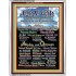 NAMES OF JEHOVAH WITH BIBLE VERSES  Acrylic Glass Frame   (GWABIDE JEHOVAHPORTRAITBK)   "16X24"