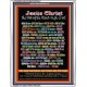 NAMES OF JESUS CHRIST WITH BIBLE VERSES    Religious Art Acrylic Glass Frame   (GWABIDE JESUSCHRISTPORTRAIT)   