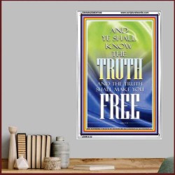 THE TRUTH SHALL MAKE YOU FREE   Scriptural Wall Art   (GWAMAZEMENT049)   