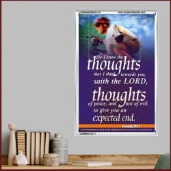 THE THOUGHTS OF PEACE   Inspirational Wall Art Poster   (GWAMAZEMENT1104)   