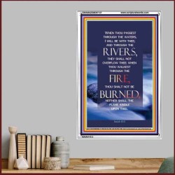 ASSURANCE OF DIVINE PROTECTION   Bible Verses to Encourage  frame   (GWAMAZEMENT137)   "24X32"