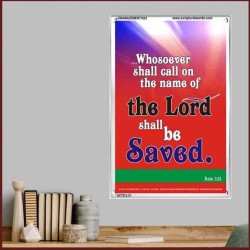 WHOSOEVER SHALL CALL   Inspiration Wall Art Frame   (GWAMAZEMENT1632)   "24X32"