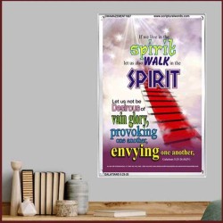 WALK IN THE SPIRIT   Large Framed Scripture Wall Art   (GWAMAZEMENT1667)   "24X32"