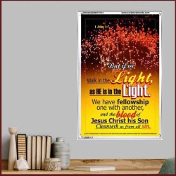 WALK IN THE LIGHT   Frame Bible Verses Online   (GWAMAZEMENT1674)   "24X32"