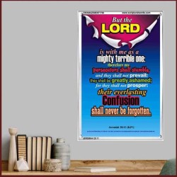 A MIGHTY TERRIBLE ONE   Bible Verse Acrylic Glass Frame   (GWAMAZEMENT1780)   