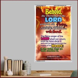 THE WHIRLWIND OF THE LORD   Bible Verses Wall Art Acrylic Glass Frame   (GWAMAZEMENT1781)   