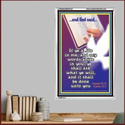 ABIDE IN ME AND YOUR NEEDS SHALL BE FULFILLED   Scripture Art Prints   (GWAMAZEMENT224)   