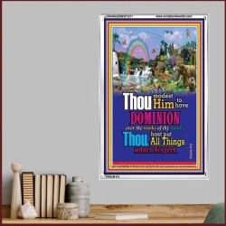 ALL THINGS UNDER HIS FEET   Scriptures Wall Art   (GWAMAZEMENT3211)   