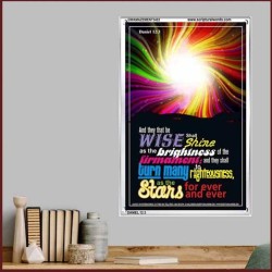 WISE SHALL SHINE AS THE BRIGHTNESS   Framed Scriptural Dcor   (GWAMAZEMENT3453)   