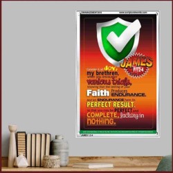 VARIOUS TRIALS   Bible Verse Frame Online   (GWAMAZEMENT3810)   "24X32"