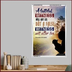 A FAITHFUL WITNESS   Encouraging Bible Verse Frame   (GWAMAZEMENT3883)   "24X32"