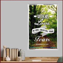 WILL CALM ALL YOUR FEARS   Christian Frame Art   (GWAMAZEMENT4271)   "24X32"