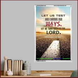 TURN BACK TO THE LORD   Christian Artwork   (GWAMAZEMENT4438)   "24X32"