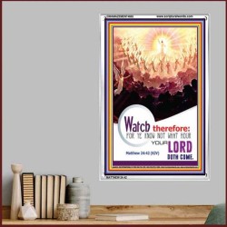 WATCH THEREFORE   Bible Verse Wall Art Frame   (GWAMAZEMENT4665)   "24X32"