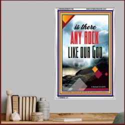 ANY ROCK LIKE OUR GOD   Framed Bible Verse Online   (GWAMAZEMENT4798)   