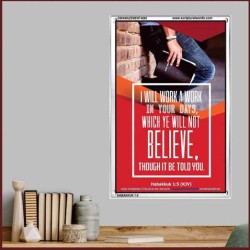 WILL YE WILL NOT BELIEVE   Bible Verse Acrylic Glass Frame   (GWAMAZEMENT4895)   