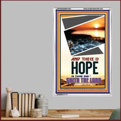THERE IS HOPE IN THINE END   Contemporary Christian poster   (GWAMAZEMENT4921)   