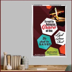 WE SHALL BE SAVED   Inspiration Wall Art Frame   (GWAMAZEMENT4944)   "24X32"