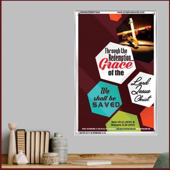 WE SHALL BE SAVED   Inspiration Wall Art Frame   (GWAMAZEMENT4944)   