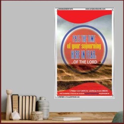 THE TIME OF YOUR SOJOURNING   Printable Bible Verses to Framed   (GWAMAZEMENT4976)   