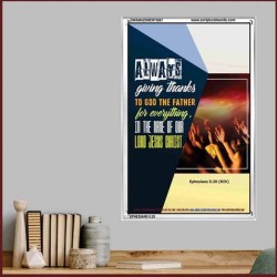 ALWAYS GIVING THANKS   Bible Scriptures on Forgiveness Frame   (GWAMAZEMENT5067)   