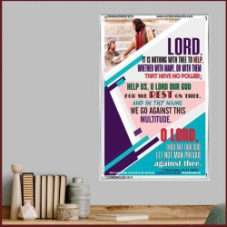 WE REST ON THEE   Frame Bible Verse   (GWAMAZEMENT5219)   "24X32"