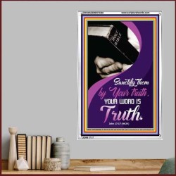 YOUR WORD IS TRUTH   Bible Verses Framed for Home   (GWAMAZEMENT5388)   "24X32"