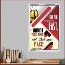 WHEN YOU FAST   Printable Bible Verses to Frame   (GWAMAZEMENT5389)   "24X32"