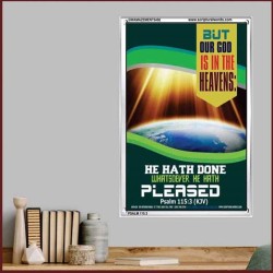 WHATSOEVER HE HATH PLEASED   Frame Bible Verse   (GWAMAZEMENT5456)   "24X32"