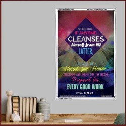 VESSEL FOR HONOR   Framed Bible Verse   (GWAMAZEMENT5489)   "24X32"