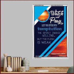 WATCH AND PRAY   Contemporary Christian Poster   (GWAMAZEMENT5528)   "24X32"