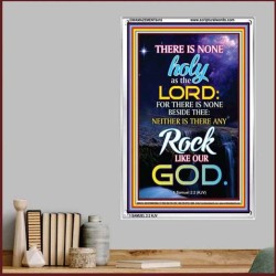 ANY ROCK LIKE OUR GOD   Bible Verse Framed for Home   (GWAMAZEMENT6416)   