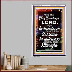 THE SOVEREIGN LORD   Contemporary Christian Wall Art   (GWAMAZEMENT6487)   