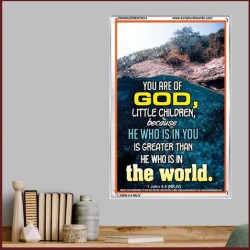 YOU ARE OF GOD   Bible Scriptures on Love frame   (GWAMAZEMENT6514)   