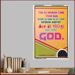 ALL THINGS ARE FROM GOD   Scriptural Portrait Wooden Frame   (GWAMAZEMENT6882)   