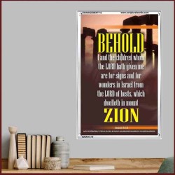 WE ARE FOR SIGNS AND WONDERS   Frame Bible Verse Online   (GWAMAZEMENT712)   "24X32"