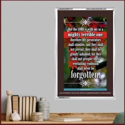 A MIGHTY TERRIBLE ONE   Bible Verse Frame for Home Online   (GWAMAZEMENT724)   "24X32"
