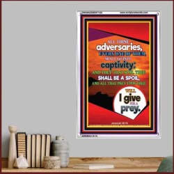 ALL THINE ADVERSARIES   Bible Verses to Encourage  frame   (GWAMAZEMENT7325)   