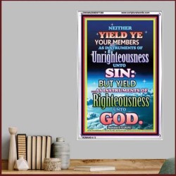 UNRIGHTEOUSNESS   Contemporary Christian Paintings Acrylic Glass frame   (GWAMAZEMENT7369)   "24X32"