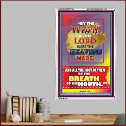 WORD OF THE LORD   Framed Hallway Wall Decoration   (GWAMAZEMENT7384)   "24X32"