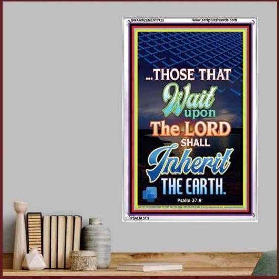 WAIT UPON THE LORD   Bible Verses Frame for Home   (GWAMAZEMENT7425)   