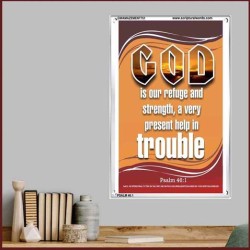 A VERY PRESENT HELP   Scripture Wood Frame Signs   (GWAMAZEMENT751)   