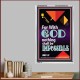 WITH GOD NOTHING SHALL BE IMPOSSIBLE   Frame Bible Verse   (GWAMAZEMENT7564)   