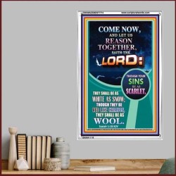 THEY SHALL BE AS WHITE AS SNOW   Contemporary Christian Poster   (GWAMAZEMENT7774)   
