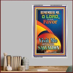 VIIST ME WITH YOUR SALVATION   Frame Scriptural Dcor   (GWAMAZEMENT8070)   "24X32"