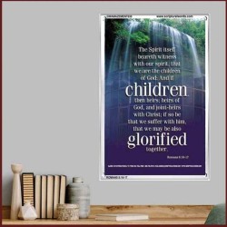 WE ARE THE CHILDREN OF GOD   Scriptural Portrait Acrylic Glass Frame   (GWAMAZEMENT830)   "24X32"